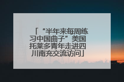 “半年来每周练习中国曲子”美国托莱多青年走进四川南充交流访问