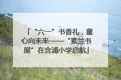 “六一”书香礼，童心向未来——“素兰书屋”在含浦小学启航