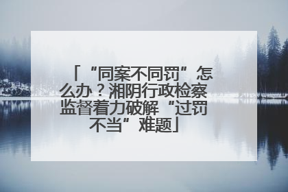 “同案不同罚”怎么办？湘阴行政检察监督着力破解“过罚不当”难题