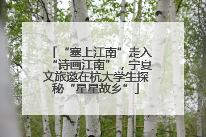 “塞上江南”走入“诗画江南”，宁夏文旅邀在杭大学生探秘“星星故乡”