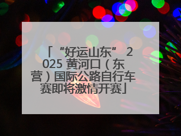 “好运山东” 2025 黄河口（东营）国际公路自行车赛即将激情开赛