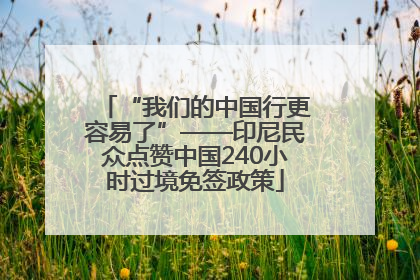 “我们的中国行更容易了”——印尼民众点赞中国240小时过境免签政策