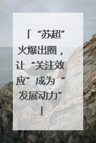 “苏超”火爆出圈，让“关注效应”成为“发展动力”