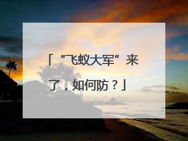 “飞蚁大军”来了，如何防？
