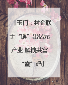 玉门：村企联手“链”出亿元产业 解锁共富“蜜”码