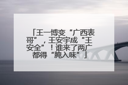 王一博变“广西表哥”，王安宇成“王安全”！谁来了两广都得“腌入味”
