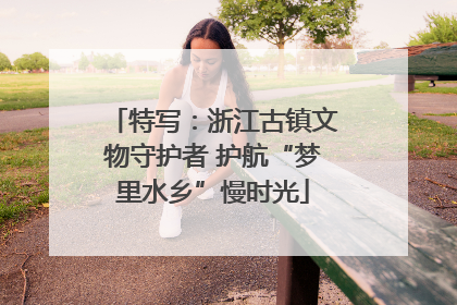 特写：浙江古镇文物守护者 护航“梦里水乡”慢时光