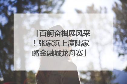 百舸奋楫展风采！张家浜上演陆家嘴金融城龙舟赛