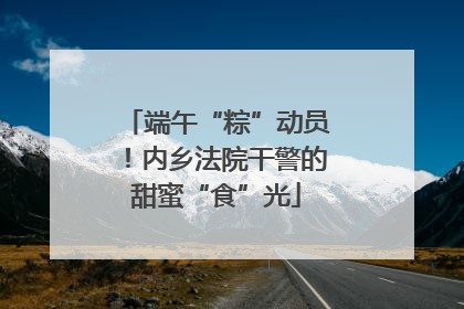 端午“粽”动员！内乡法院干警的甜蜜“食”光