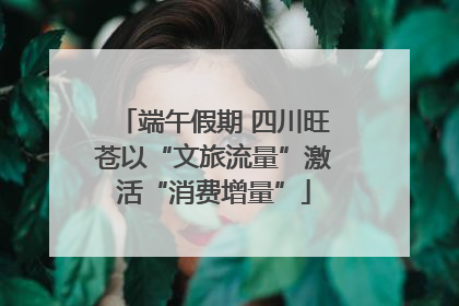 端午假期 四川旺苍以“文旅流量”激活“消费增量”