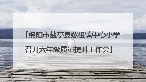 绵阳市盐亭县嫘祖镇中心小学召开六年级质量提升工作会