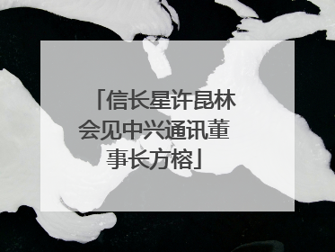 信长星许昆林会见中兴通讯董事长方榕