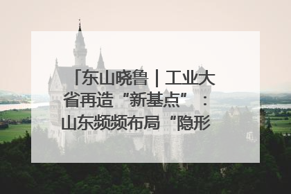 东山晓鲁｜工业大省再造“新基点”：山东频频布局“隐形冠军”背后