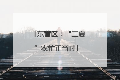 东营区：“三夏”农忙正当时