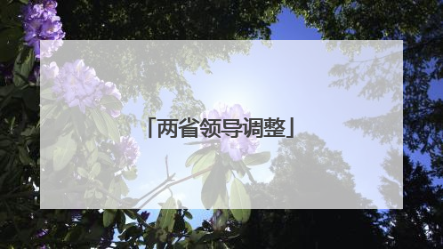 两省领导调整