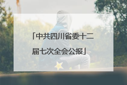 中共四川省委十二届七次全会公报
