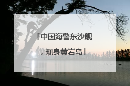 中国海警东沙舰，现身黄岩岛