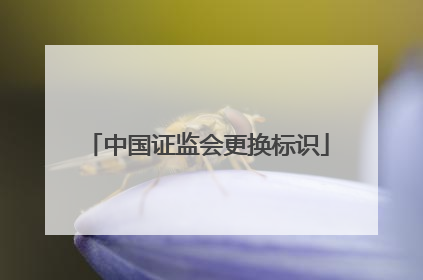 中国证监会更换标识