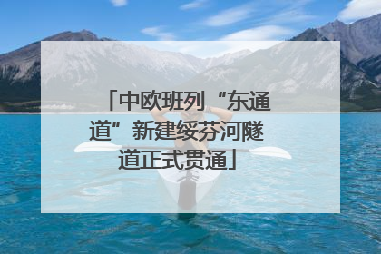 中欧班列“东通道”新建绥芬河隧道正式贯通