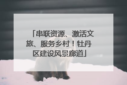 串联资源、激活文旅、服务乡村！牡丹区建设风景廊道