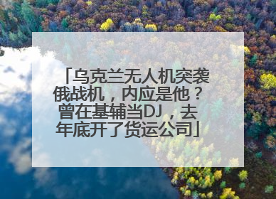 乌克兰无人机突袭俄战机，内应是他？曾在基辅当DJ，去年底开了货运公司
