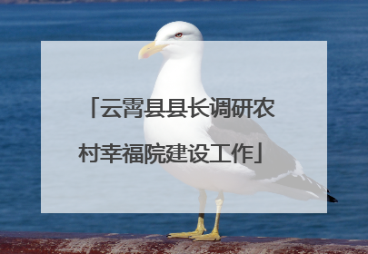 云霄县县长调研农村幸福院建设工作
