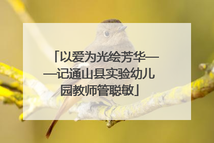 以爱为光绘芳华——记通山县实验幼儿园教师管聪敏