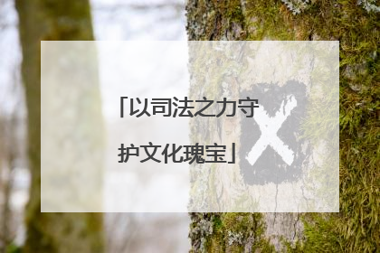 以司法之力守护文化瑰宝