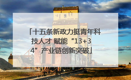 十五条新政力挺青年科技人才 赋能“13+34”产业链创新突破