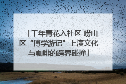 千年青花入社区 崂山区“博学游记”上演文化与咖啡的跨界碰撞