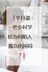 半月谈：一些乡村学校为何陷入孤岛化困局？