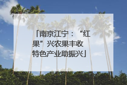南京江宁：“红果”兴农果丰收 特色产业助振兴