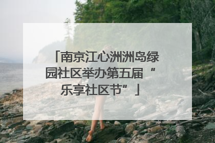 南京江心洲洲岛绿园社区举办第五届“乐享社区节”