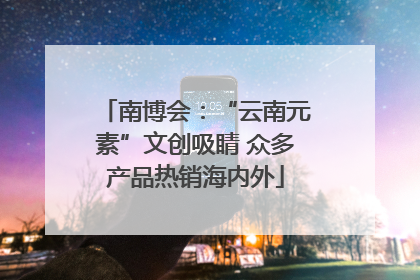 南博会：“云南元素”文创吸睛 众多产品热销海内外