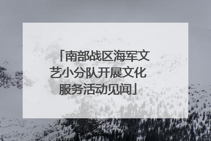 南部战区海军文艺小分队开展文化服务活动见闻