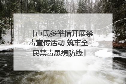 卢氏多举措开展禁毒宣传活动 筑牢全民禁毒思想防线
