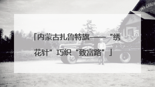 内蒙古扎鲁特旗——“绣花针”巧织“致富路”