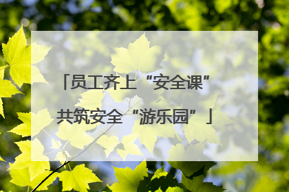 员工齐上“安全课” 共筑安全“游乐园”