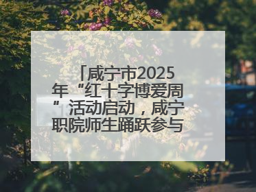 咸宁市2025年“红十字博爱周”活动启动，咸宁职院师生踊跃参与献血活动