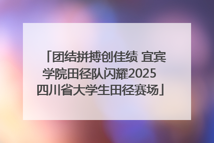 团结拼搏创佳绩 宜宾学院田径队闪耀2025四川省大学生田径赛场