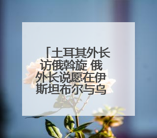 土耳其外长访俄斡旋 俄外长说愿在伊斯坦布尔与乌克兰再谈