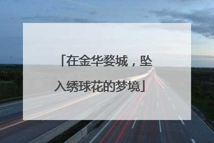 在金华婺城，坠入绣球花的梦境