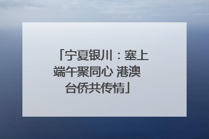 宁夏银川：塞上端午聚同心 港澳台侨共传情