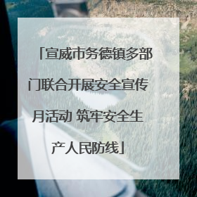 宣威市务德镇多部门联合开展安全宣传月活动 筑牢安全生产人民防线