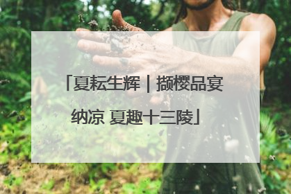 夏耘生辉｜撷樱品宴纳凉 夏趣十三陵
