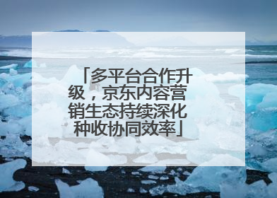 多平台合作升级，京东内容营销生态持续深化种收协同效率