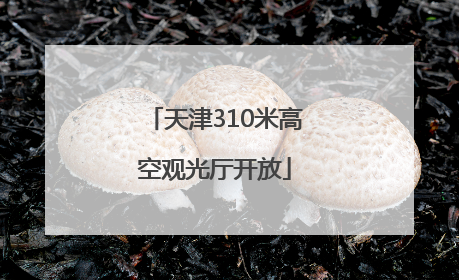 天津310米高空观光厅开放