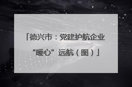 德兴市：党建护航企业“暖心”远航（图）