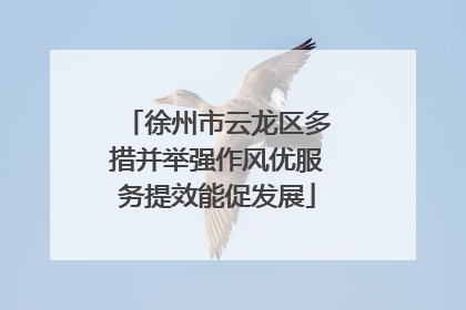 徐州市云龙区多措并举强作风优服务提效能促发展