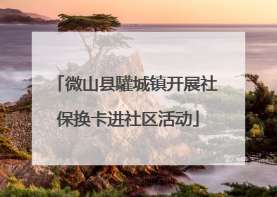 微山县驩城镇开展社保换卡进社区活动